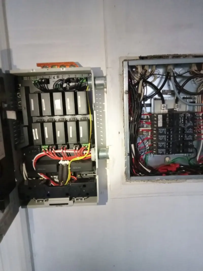 Electrical panel upgrade completed for Indoor Lighting Installation in Clinton